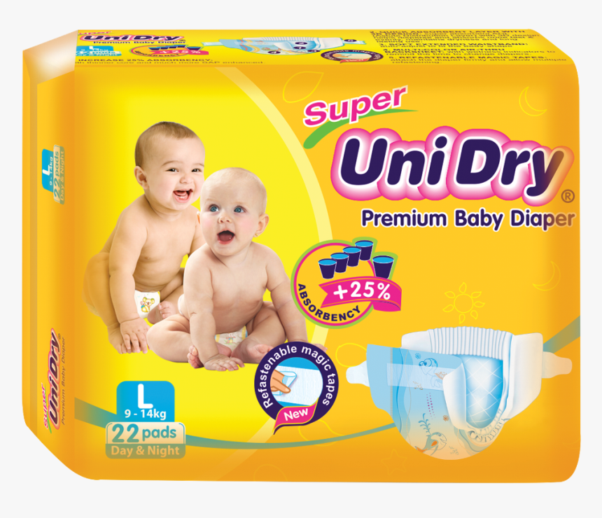 Super Unidry Premium Baby Diapers High Quality Good - Diaper, HD Png Download, Free Download