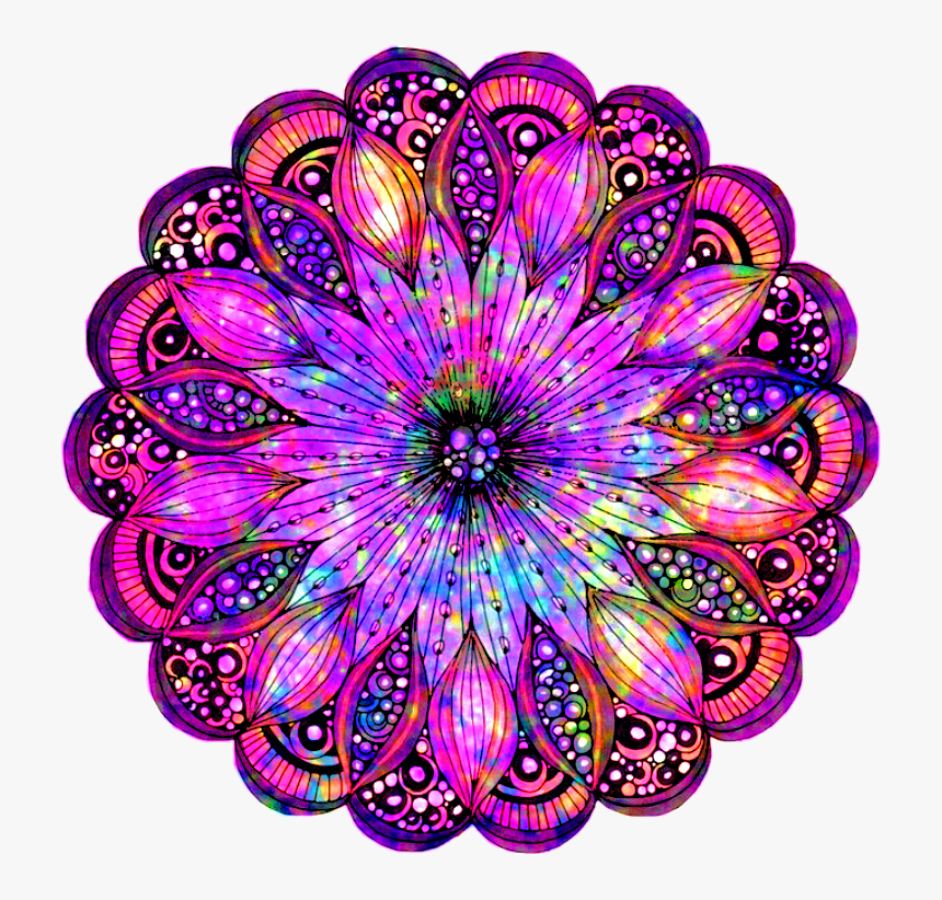 #mandala #mandalas #galaxy #colorful #girly - Mandalas Galaxy, HD Png Download, Free Download