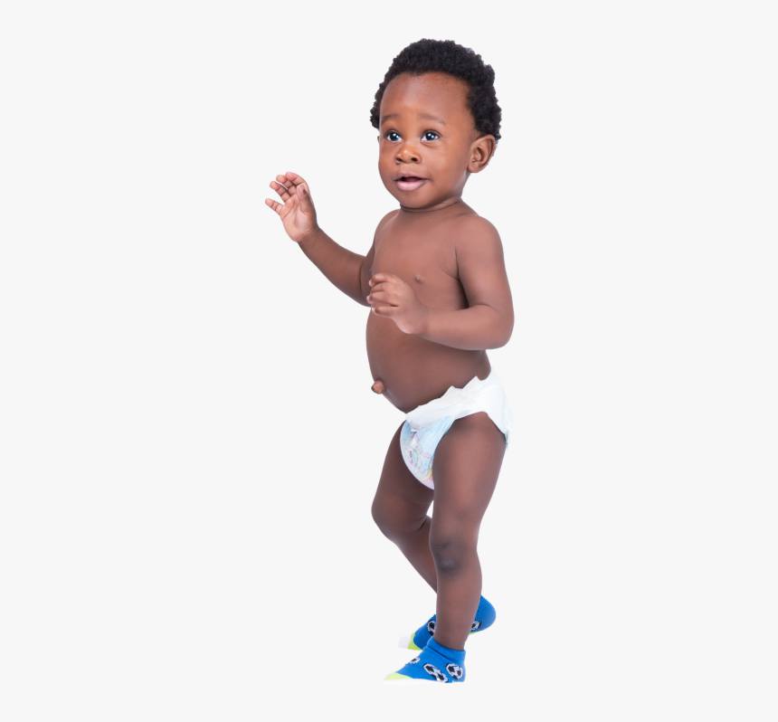 Baby In Diaper Standing Png, Transparent Png, Free Download
