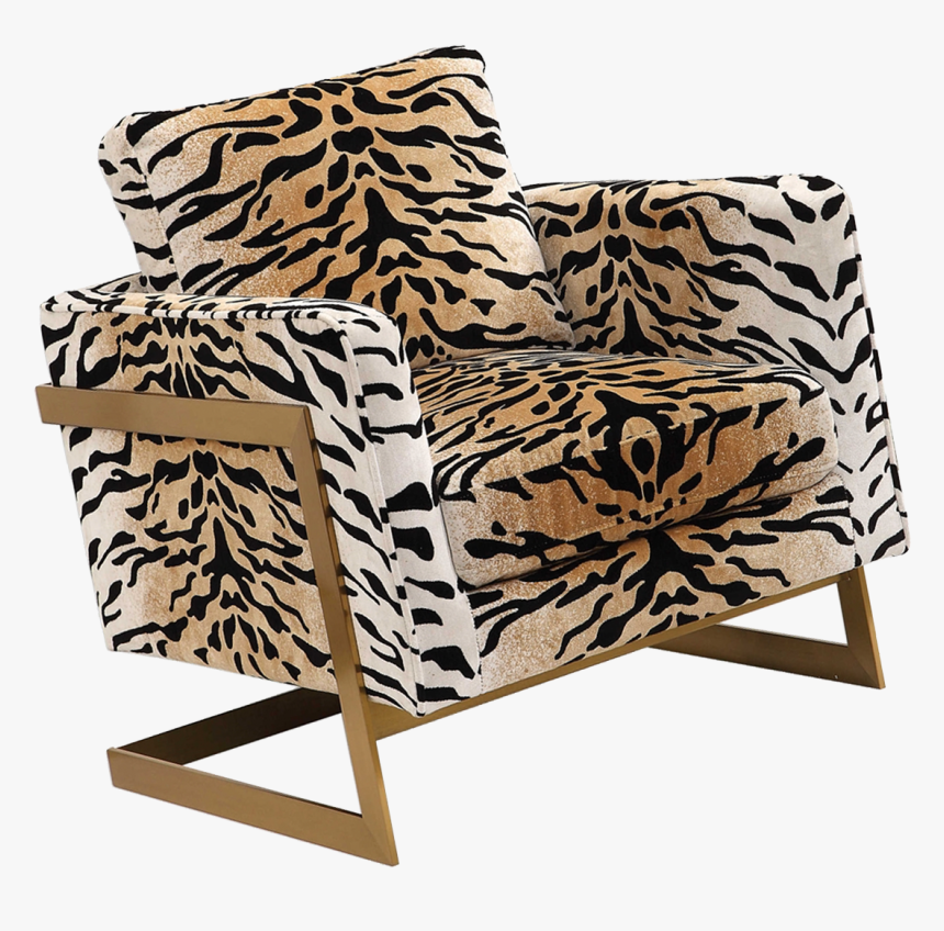 Tiger Print Accent Chairs, HD Png Download, Free Download