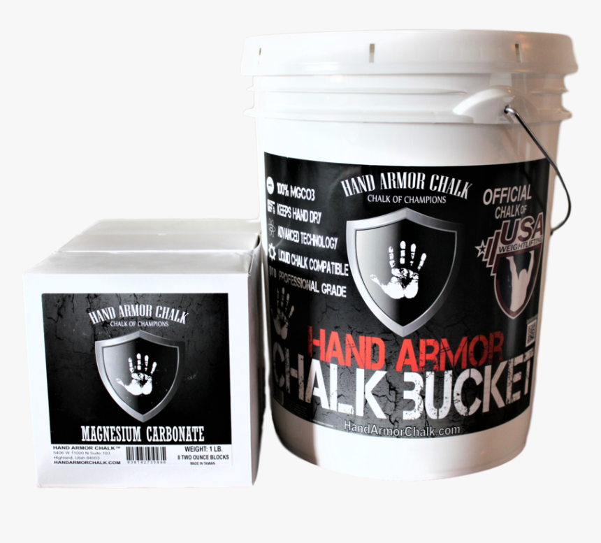 Hand Armor 5 Gal Chalk Bucket Ligh 50 Clarity - Hand, HD Png Download, Free Download