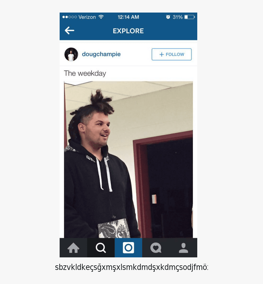 White Guy Weeknd Hair - Sponsored Instagram Beauty Post, HD Png Download, Free Download