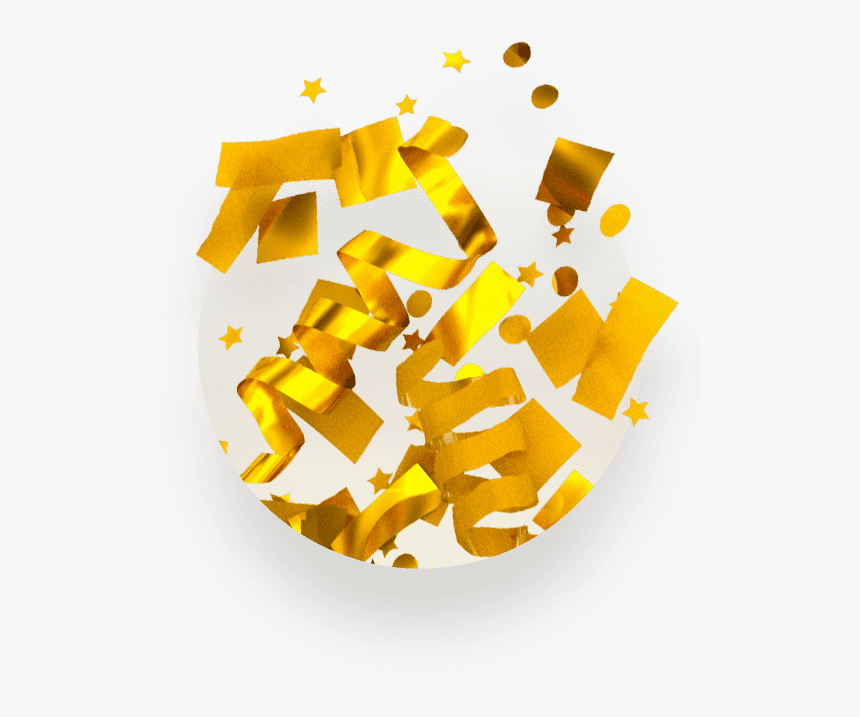 Backgrounds, Gold 3d Confetti Handfuls Kit - Illustration, HD Png Download, Free Download