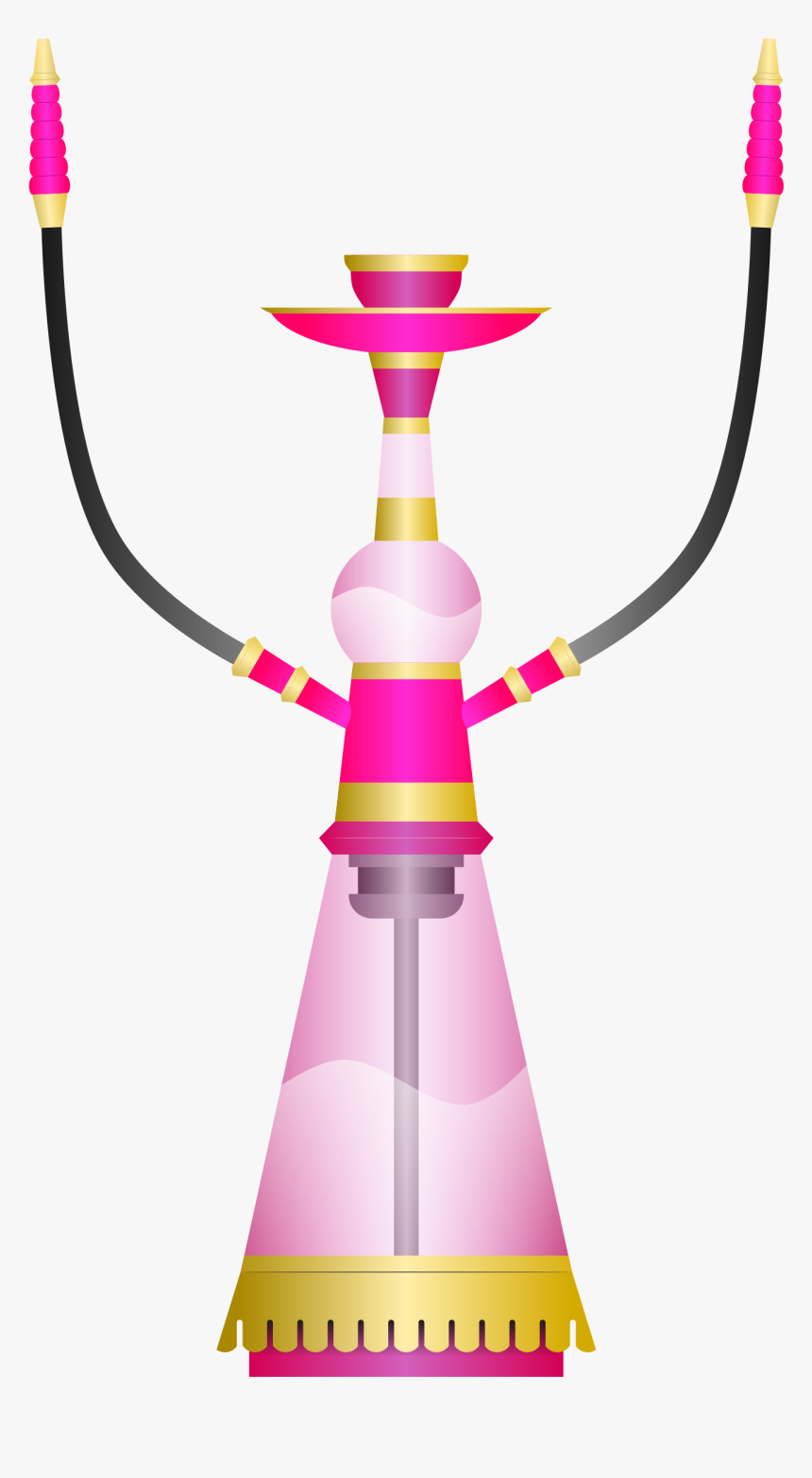 Magenta,tobacco Pipe,hookah - Hookah Pipes Transparent Clipart, HD Png Download, Free Download