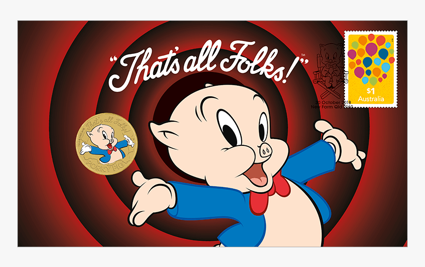 Logo Porky Pig That's All Folks, HD Png Download, Free Download