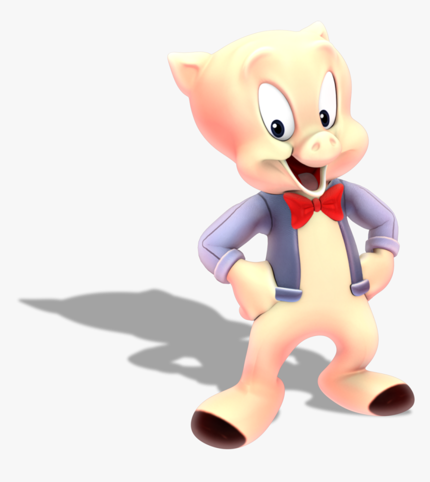 A Model Of Porky Pig From The Looney Tunes - Porky Pig, HD Png Download, Free Download