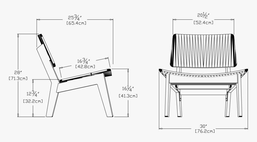 Angle Lounge Chair Dimensions, HD Png Download, Free Download