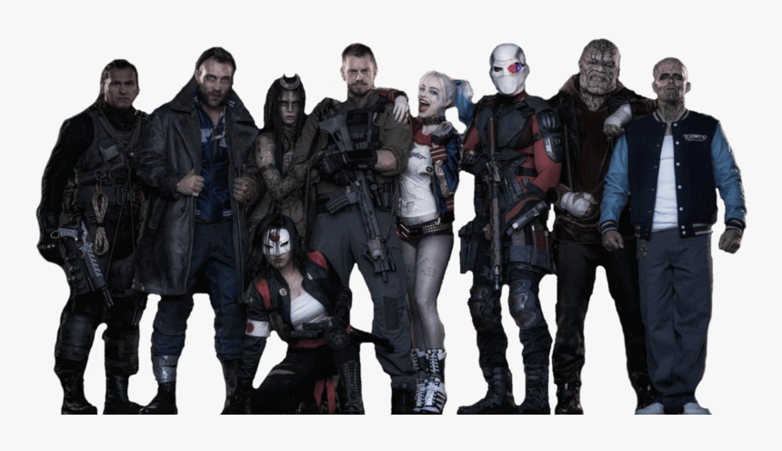 Suicide Squad Group Row - Suicide Squad Png, Transparent Png, Free Download