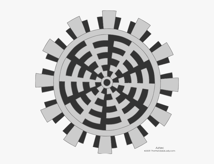 Light & Dark Grey - Dark And Light Mandala, HD Png Download, Free Download