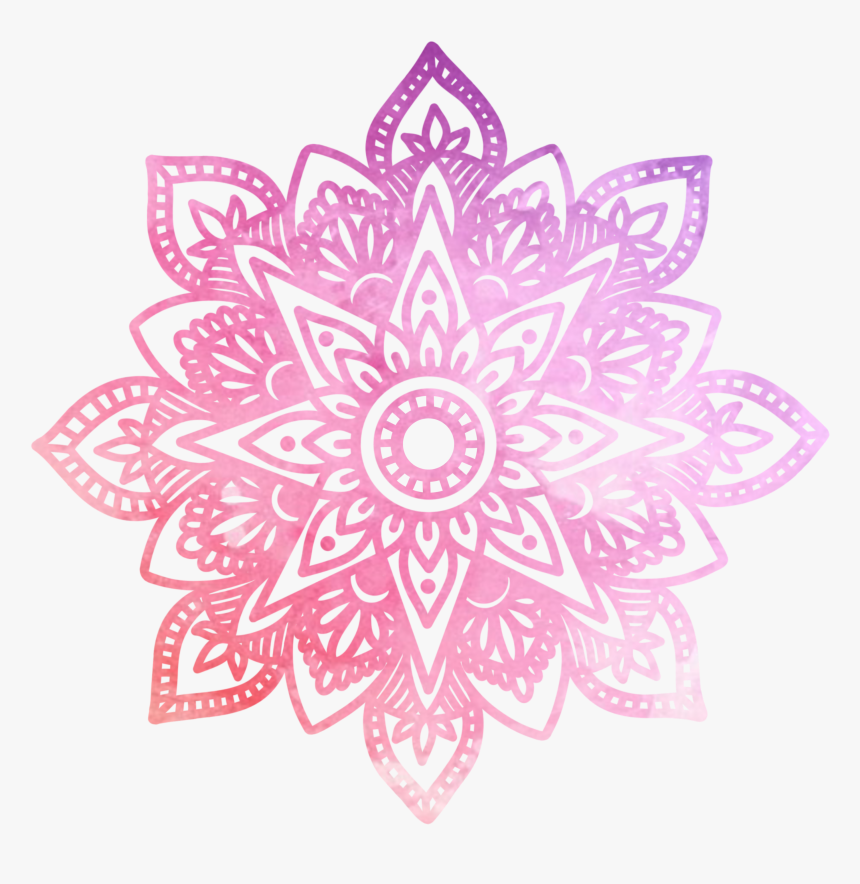 Transparent Free Watercolor Png - Watercolor Mandala Transparent Background, Png Download, Free Download