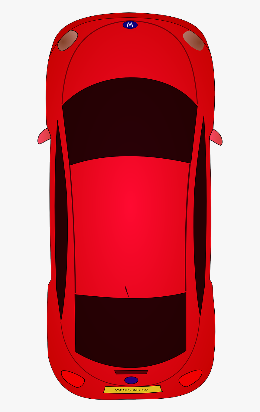 Sports Car Top View Clipart - 2d Cars Top View, HD Png Download, Free Download