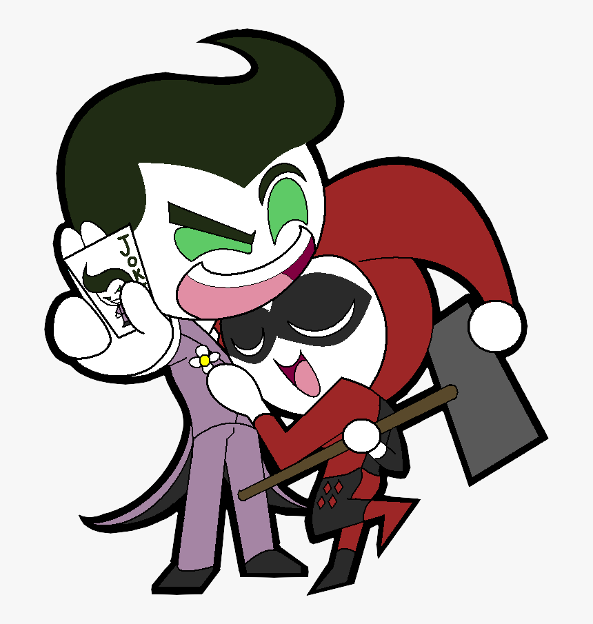 Easy Free On Dumielauxepices Net Ⓒ - Cartoon Harley Quinn And Joker, HD Png Download, Free Download