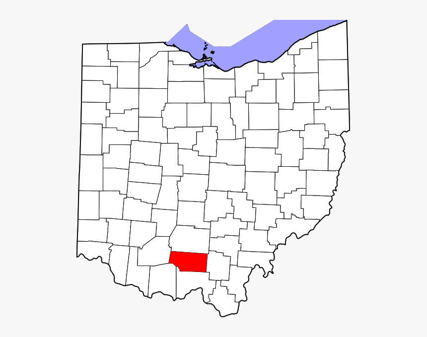 Map Of Ohio Highlighting Pike County - Clermont County Ohio, HD Png Download, Free Download