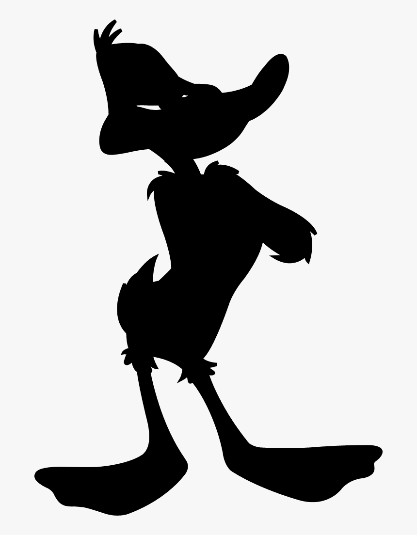 Daffy Duck Tweety Bugs Bunny Looney Tunes Porky Pig - Daffy Duck Silhouette, HD Png Download, Free Download