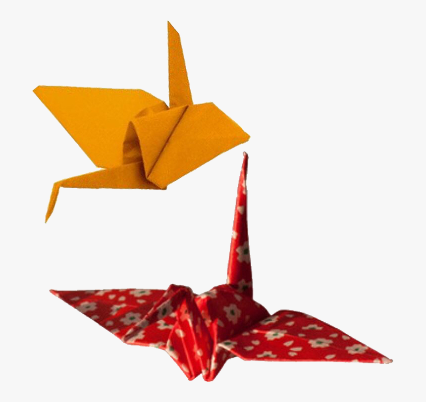 #moodboard #polyvore #polyvorepng #png #oragami #birds - Crane Origami Paper Png, Transparent Png, Free Download