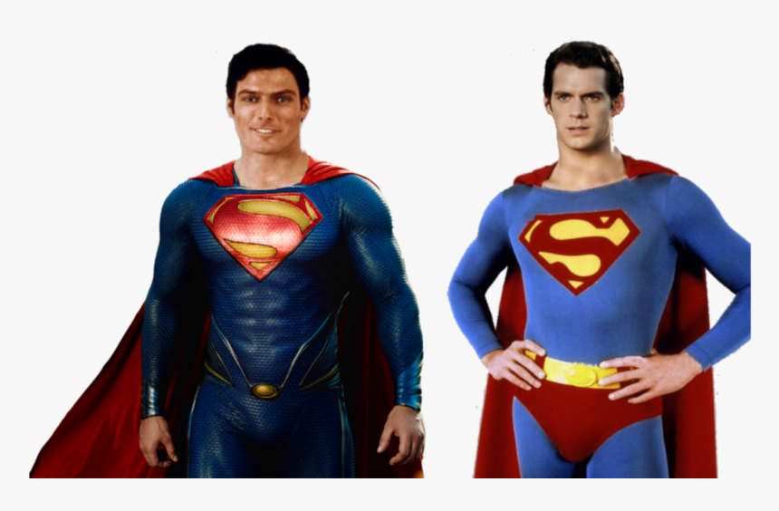 Transparent Henry Cavill Superman Png - Christopher Reeve Superman Henry Cavill, Png Download, Free Download