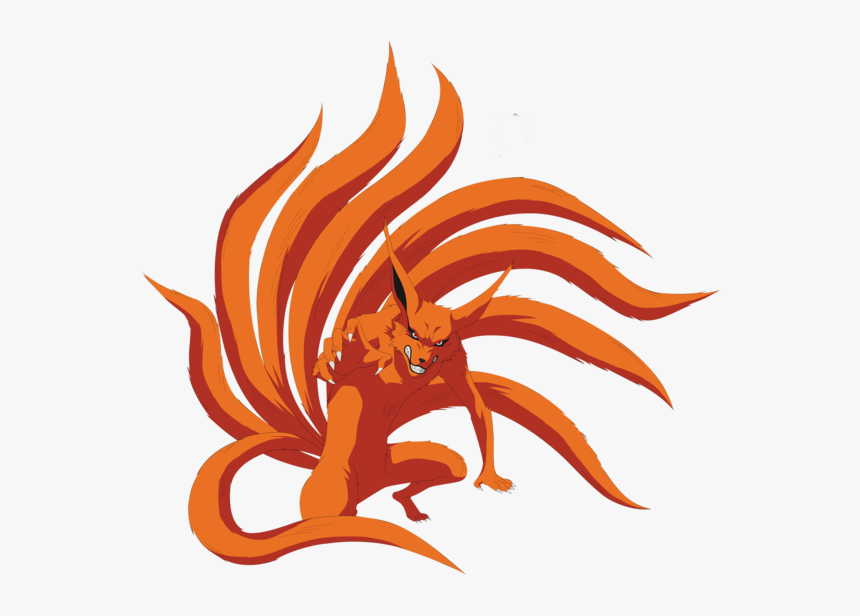 Naruto Nine Tails Png - Zorro De 9 Colas, Transparent Png, Free Download