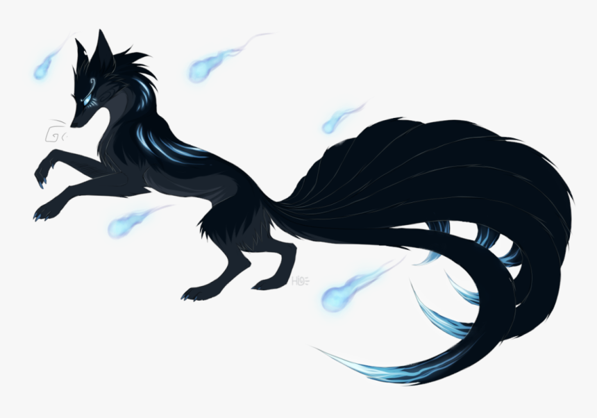 Black Nine Tailed Fox, HD Png Download, Free Download