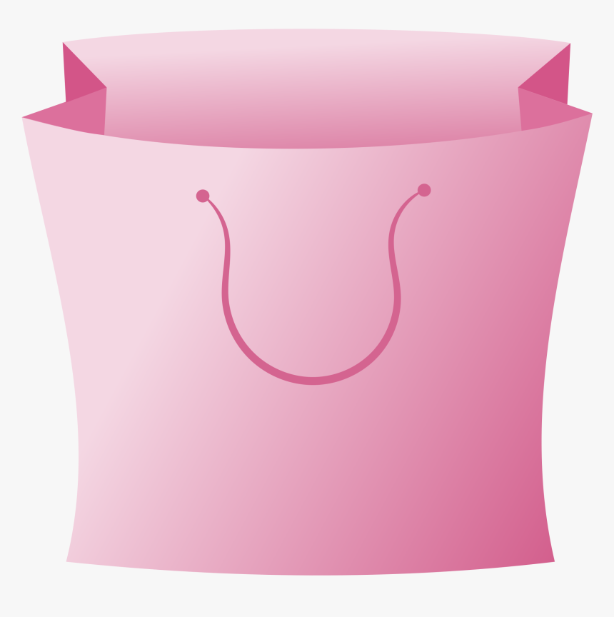 Paper Shopping Bags & Trolleys Clip Art - Shopping Bag Logo Pink, HD Png Download, Free Download