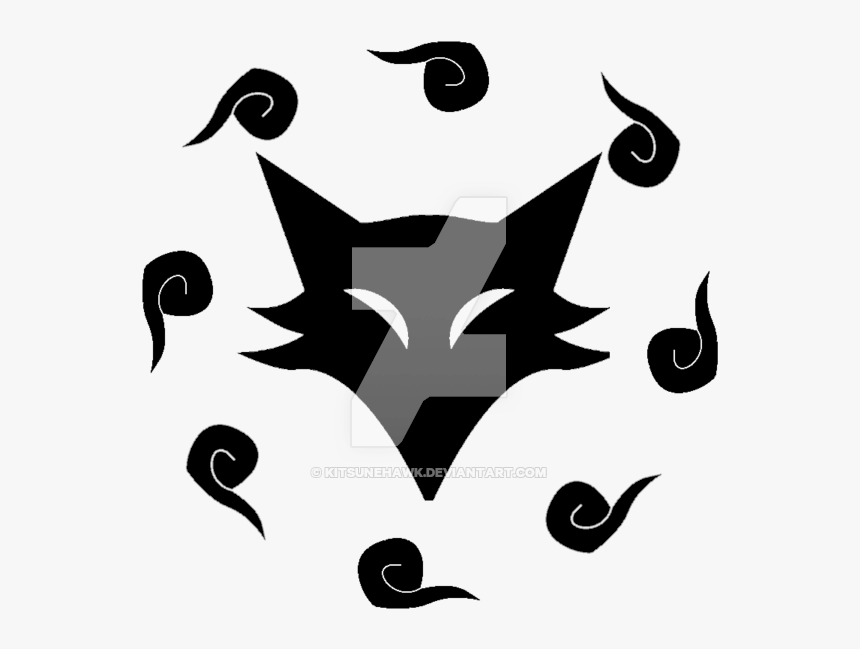 Nine Tailed Fox Kitsune Mon Symbol Crest Nine Tailed Fox Symbol Hd Png Download Kindpng