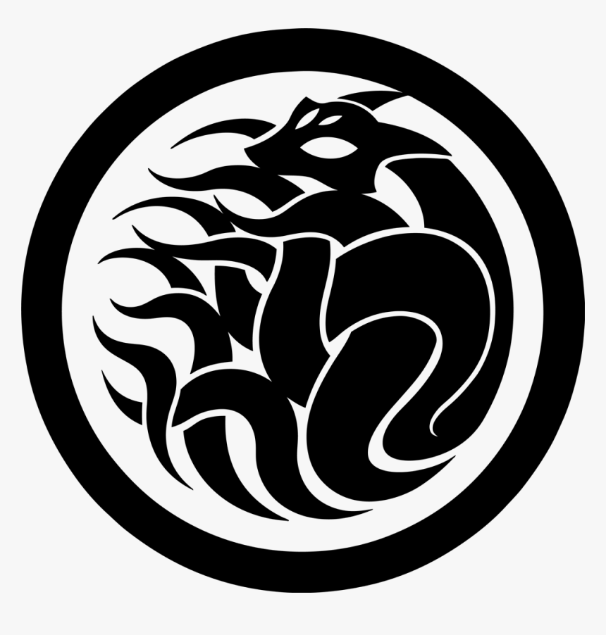 Scp Containment Breach Nine-tailed Fox Black And White - Nine Tailed Fox Symbol, HD Png Download, Free Download