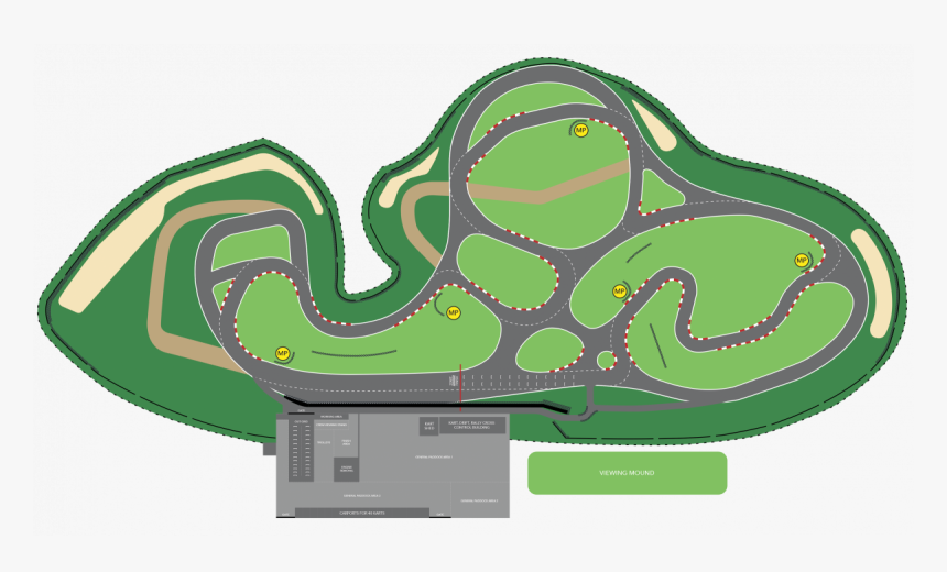 Kart Drift Rallycross Circuit layout - Circuit The Bend Motorsport Park, HD Png Download, Free Download