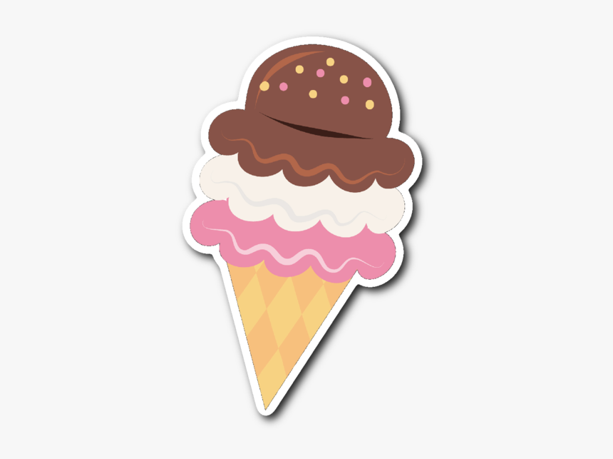 Ice Cream - Ice Cream Cone Sticker, HD Png Download, Free Download