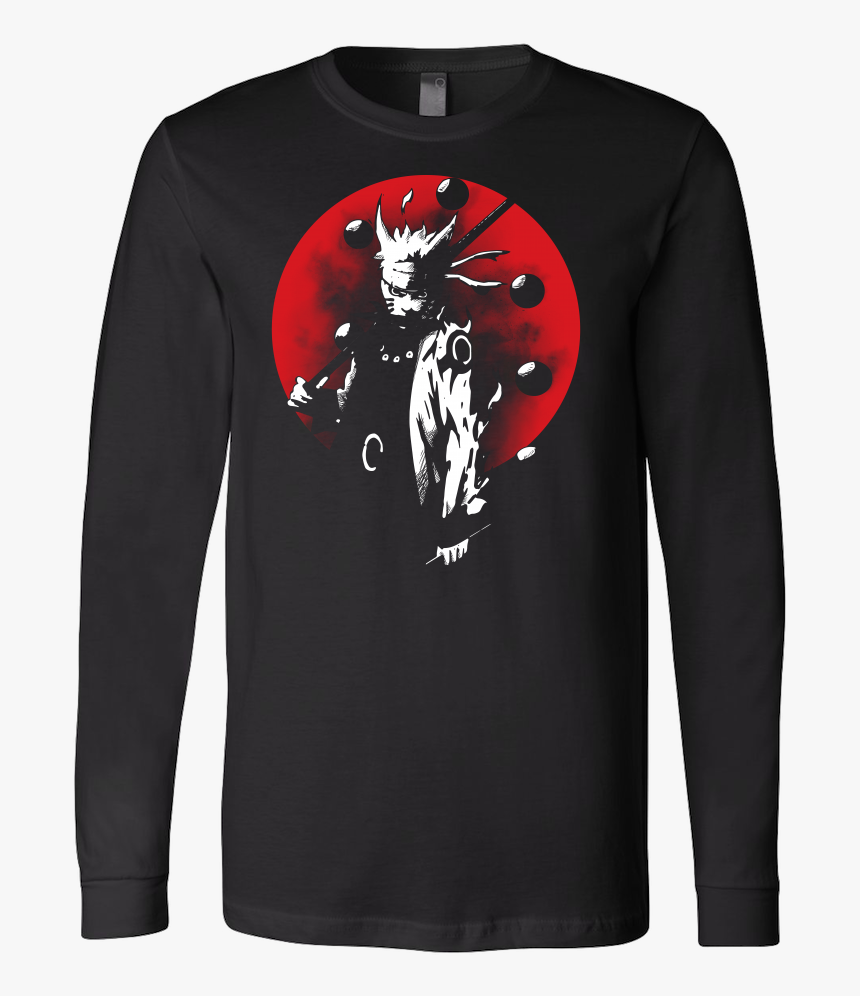 Naruto Uzumaki Nine Tail Fox Form - Long-sleeved T-shirt, HD Png Download, Free Download