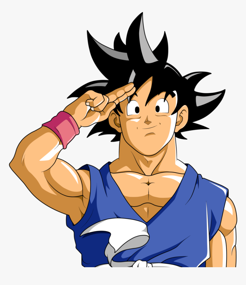 No Caption Provided - Goku Waving Transparent, HD Png Download, Free Download