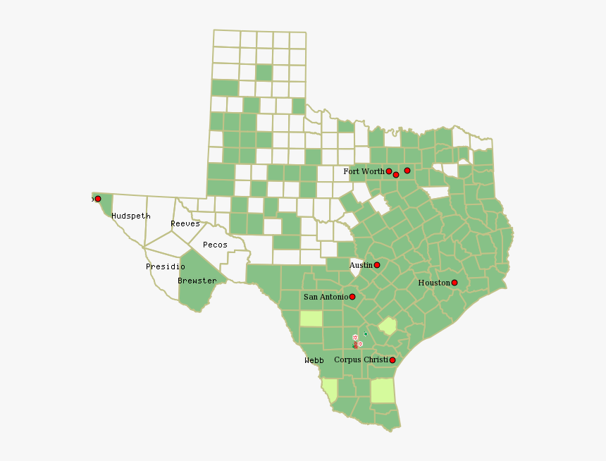 Bluebonnet Oil & Gas - Bald Eagles In Texas Map, HD Png Download, Free Download