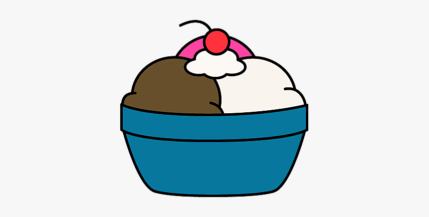 Bowl Of Ice Cream Clipart, HD Png Download, Free Download