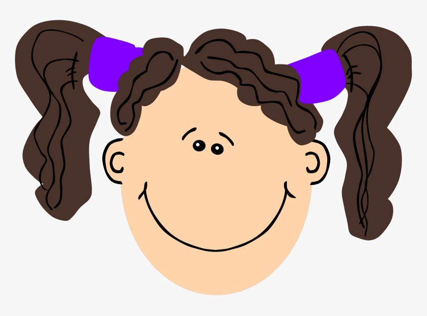 Brown Hair Girl Clipart, HD Png Download, Free Download