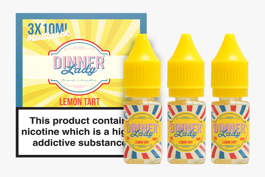 Nerdy Vape Juice - Dinner Lady Lemon Tart 30 Ml, HD Png Download, Free Download