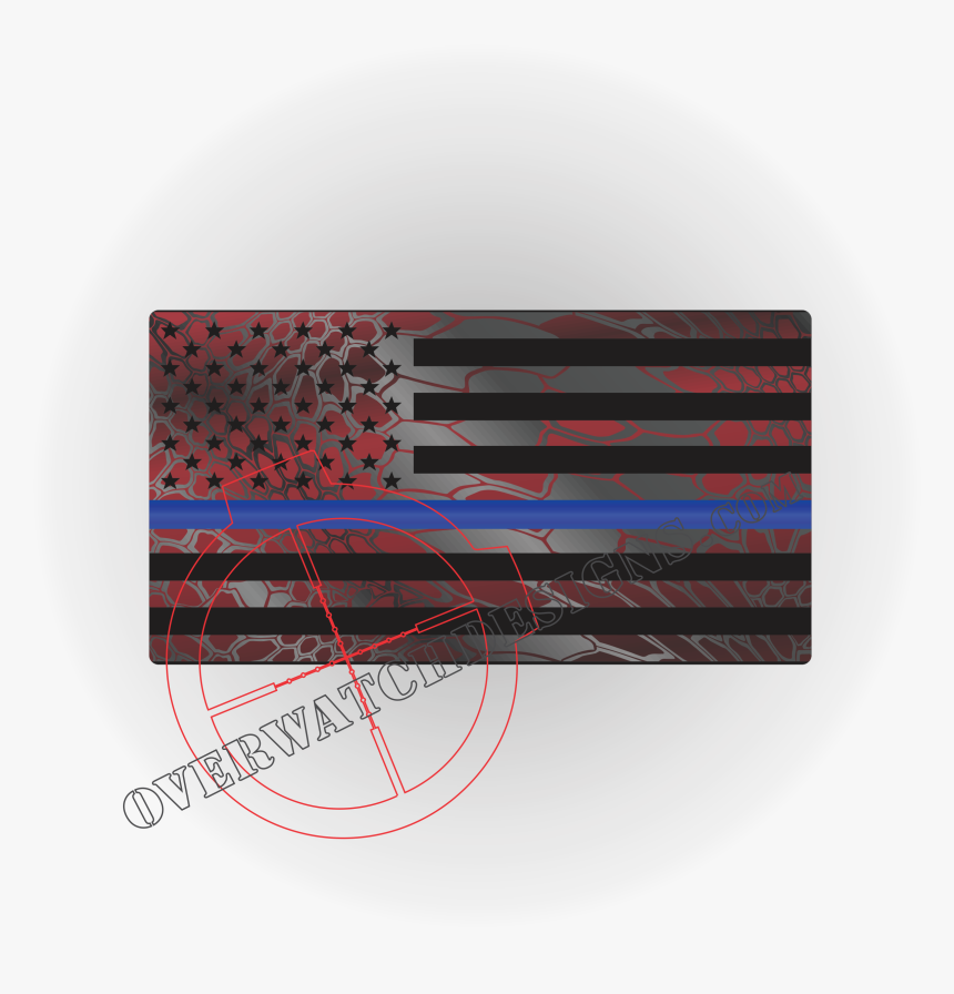 Thin Blue Line Flag - Optical Fiber Cable, HD Png Download, Free Download