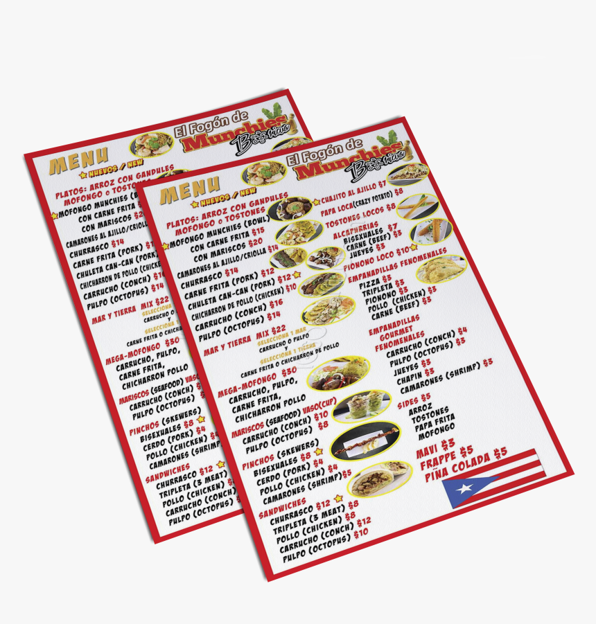 Menu Png - Brochure, Transparent Png, Free Download