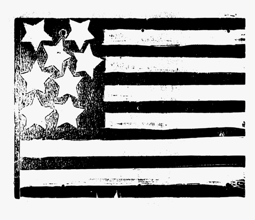 Monochrome - Flag Of The United States, HD Png Download, Free Download