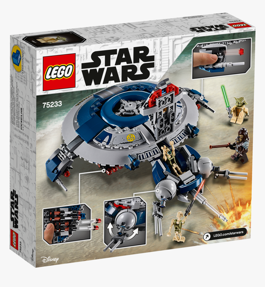 Lego Star Wars 75233 Droid Gunship, HD Png Download, Free Download