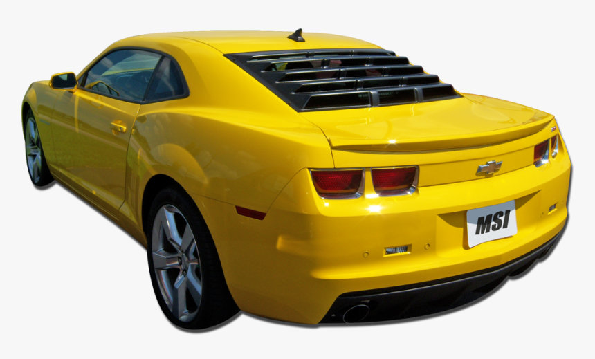 Yellow Camaro Png Pic - 2010 Black Camaro With Louvers, Transparent Png, Free Download