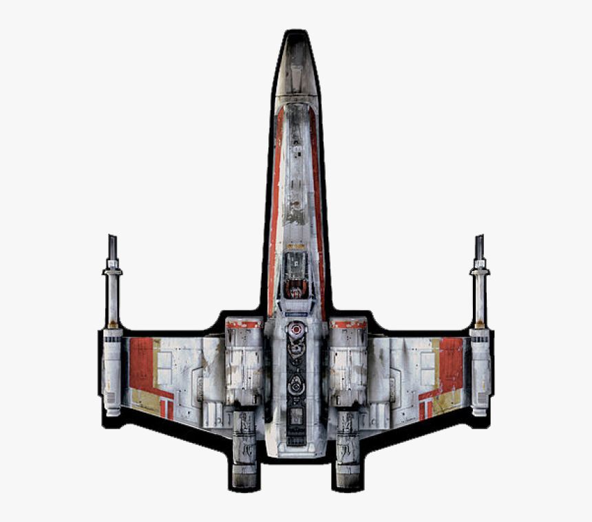 X Wing Png - Star Wars X Wing Top View, Transparent Png, Free Download