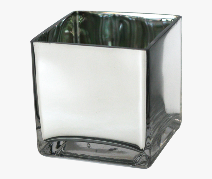 Mirrored Glass Cube Vase - Glass Cube Png, Transparent Png, Free Download