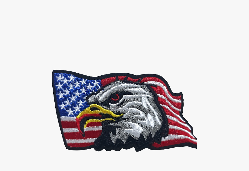 Eagle Amercian Flag Iron On Patch - Embroidered Patch, HD Png Download, Free Download