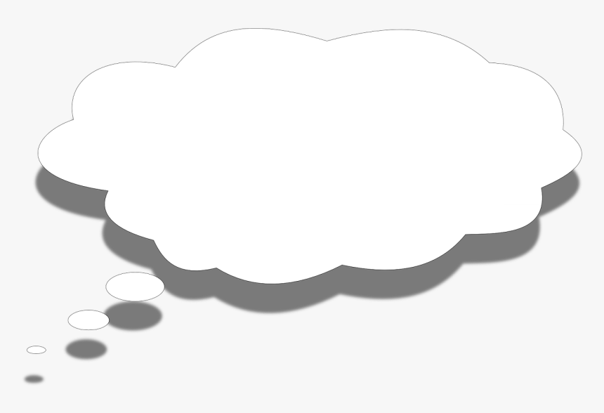 Thinking Bubble Png White, Transparent Png, Free Download