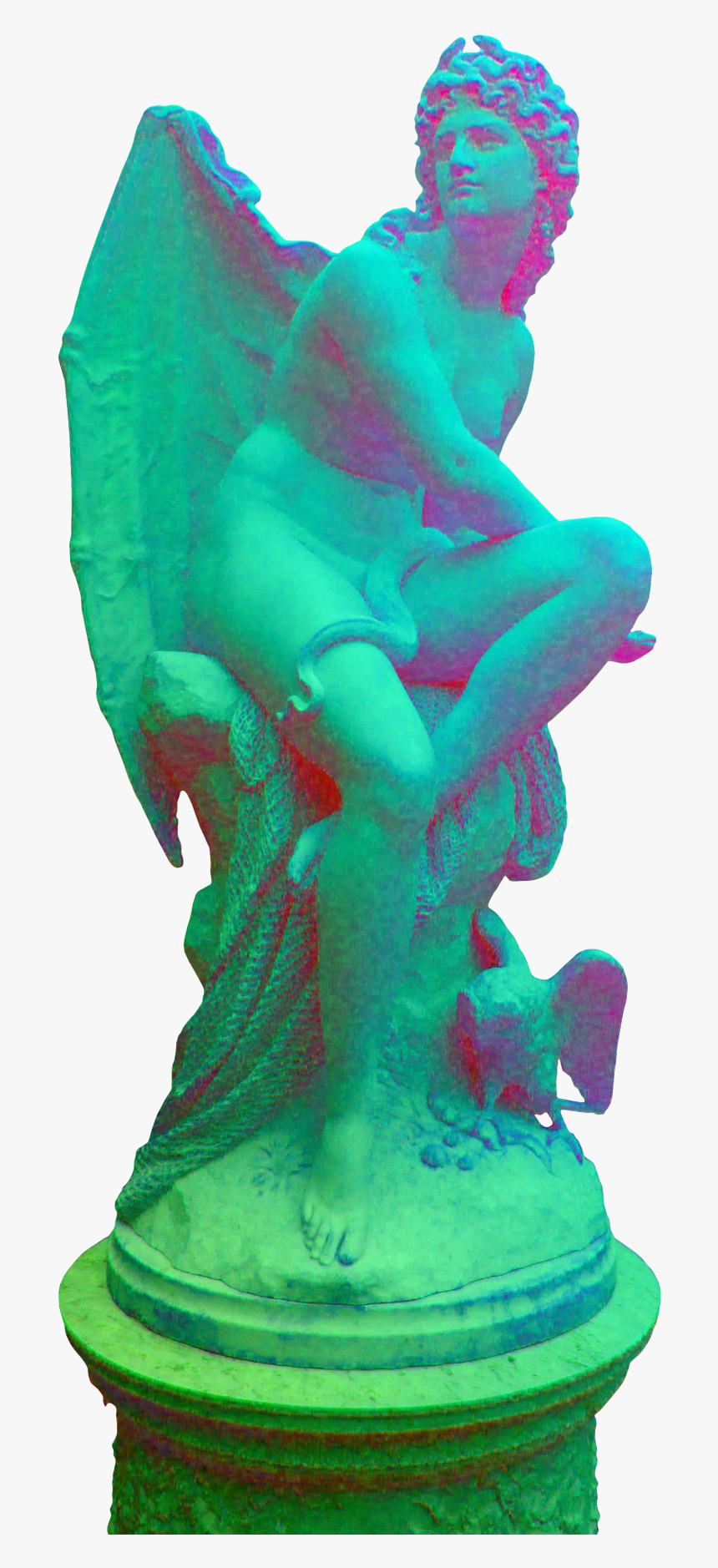 T Shirt Vaporwave Aesthetics Sculpture - Transparent Vaporwave Statue Png, Png Download, Free Download