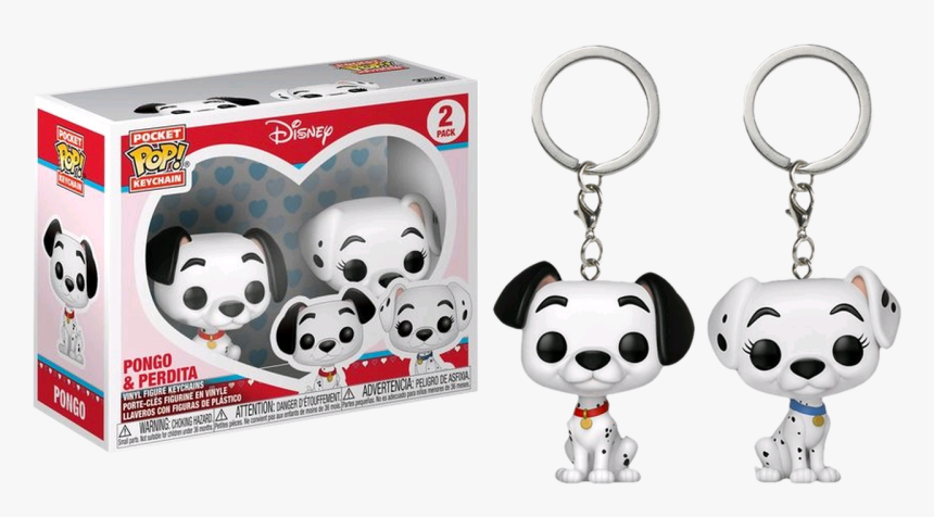 Pongo & Purdy Pocket Pop Vinyl Keychain 2-pack - Pongo And Perdita Pop, HD Png Download, Free Download