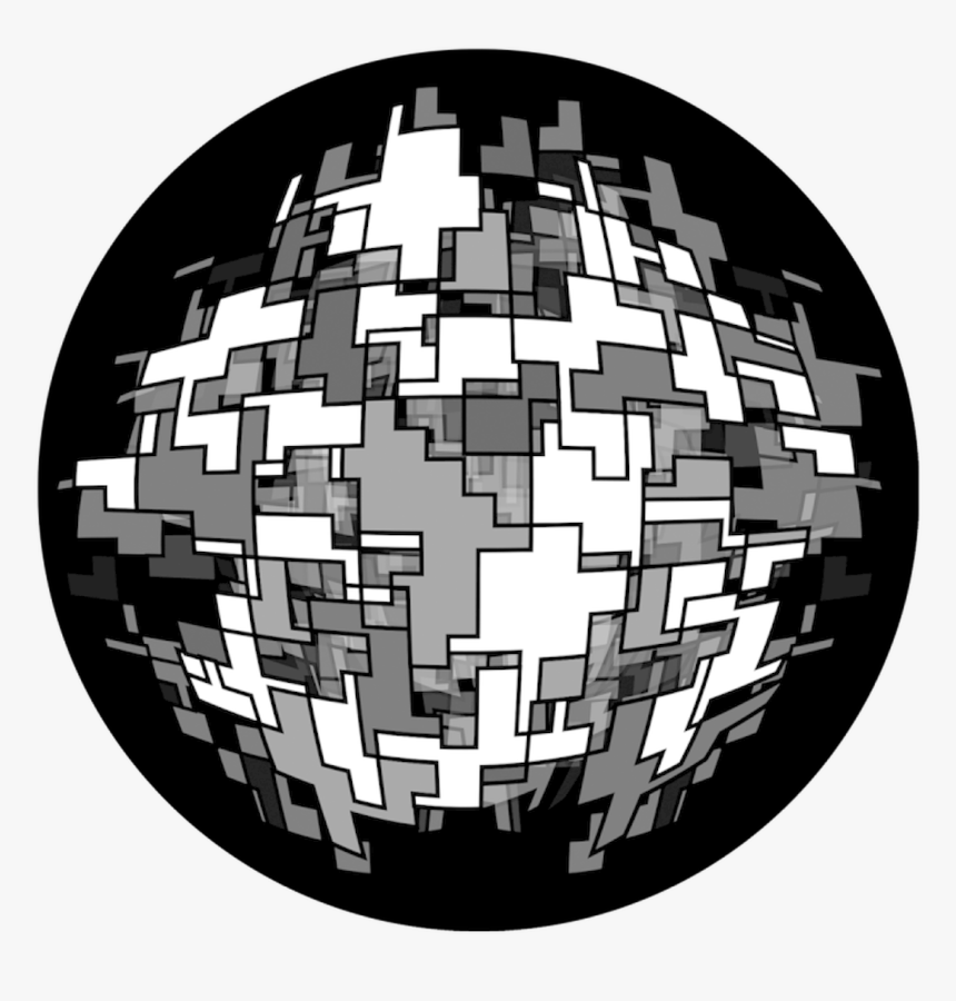 Apollo Design 6164 Puzzle Cube B&w Superresolution - Circle, HD Png Download, Free Download