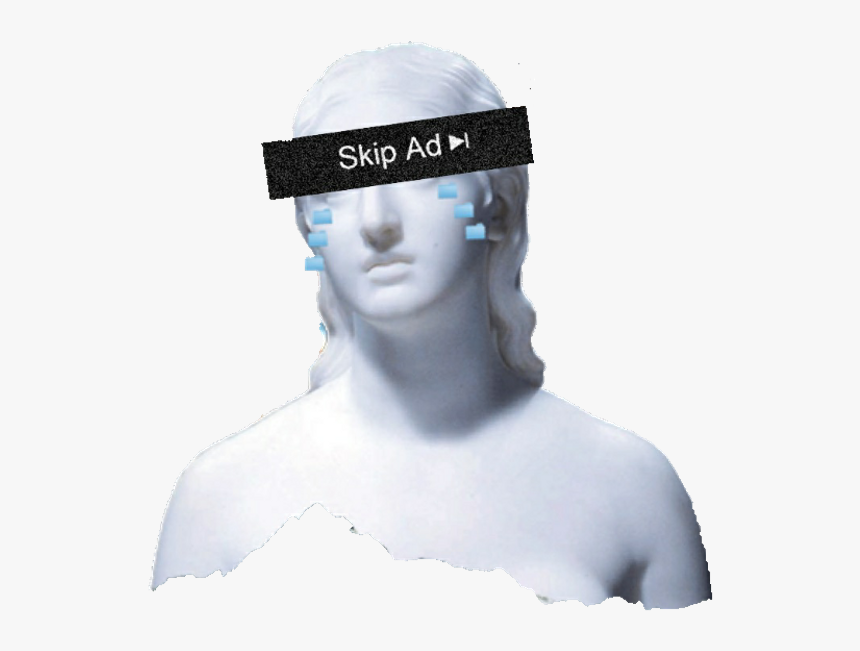 Head - Aesthetic Tumblr Png Vaporwave, Transparent Png, Free Download