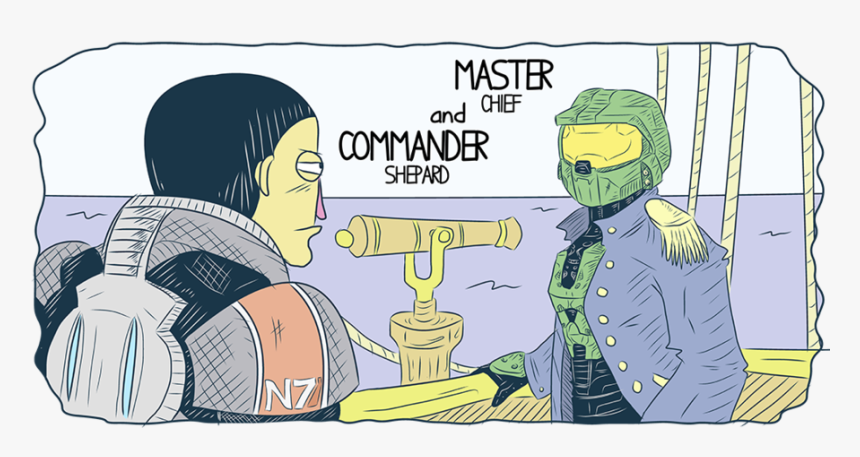 The Master And Commander - Master Chief Commander Shepard, HD Png Download, Free Download