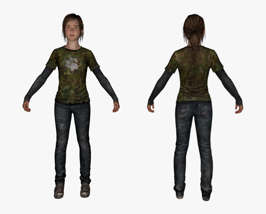 Download Zip Archive - Ellie The Last Of Us Model, HD Png Download, Free Download