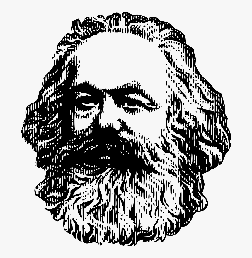 Lenin Drawing Clipart - Karl Marx Png, Transparent Png, Free Download