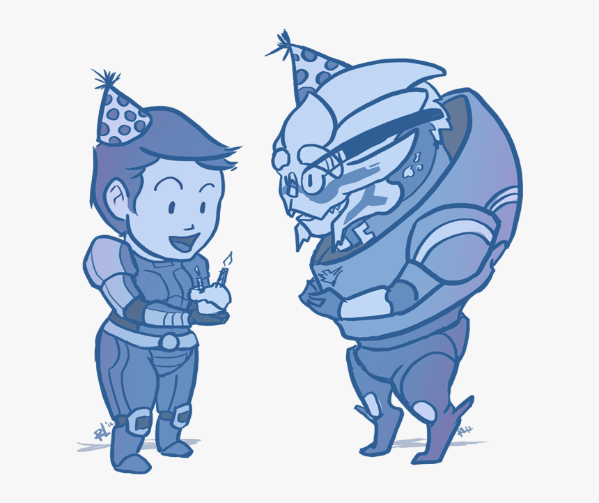 Garrus Mass Effect Birthday, HD Png Download, Free Download